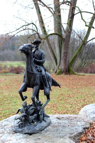 Rittergut Statue Reiter