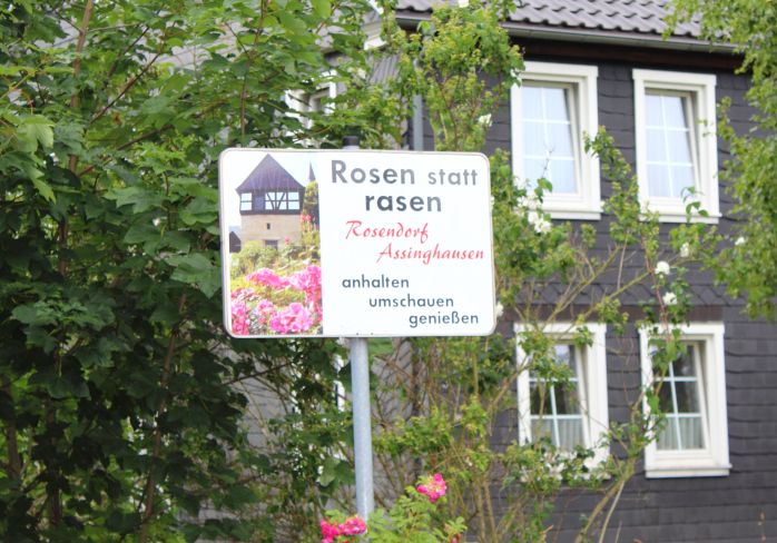 Rosendorf Assinghausen Schild
