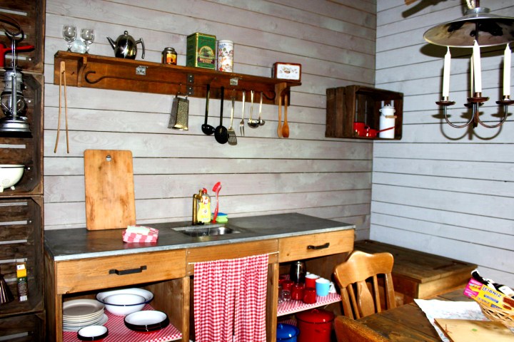 Glamping Sauerland Wiesenbett Hof Keppel Küche